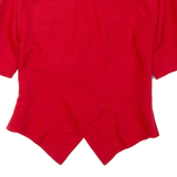 FASHION STYLE Womens Blouse Red V-Neck M
