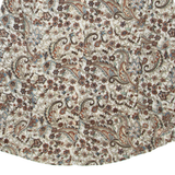 OVER STAR Womens Printed Shirt Brown Collared Long Sleeve Floral M