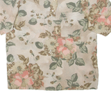 ENNEDI Womens Printed Top Beige Floral L