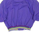 Womens Cropped Top Purple Collared M