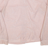 KELLER ERNESTINE Womens Shirt Pink Collared Long Sleeve M