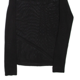 Womens Top Black High Neck Long Sleeve S