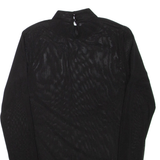 Womens Top Black High Neck Long Sleeve S