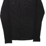 Womens Top Black High Neck Long Sleeve S