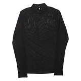 Womens Top Black High Neck Long Sleeve S