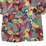 TRU BLOUSE Womens Printed Top Red Crazy Pattern L