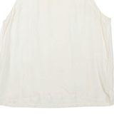 Womens Vest Cream Sleeveless L