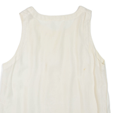 Womens Vest Cream Sleeveless L