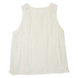 Womens Vest Cream Sleeveless L
