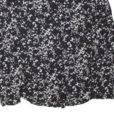 MASSIMO DUTTI Butterfly Womens Printed Blouse Black Long Sleeve S