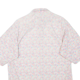 NAF Womens Printed Shirt Pink Collared Floral M