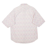 NAF Womens Printed Shirt Pink Collared Floral M