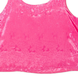 C&A Womens Printed Vest Pink Sleeveless Floral L