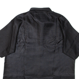 SERRANO Womens Printed Shirt Black Collared L