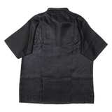 SERRANO Womens Printed Shirt Black Collared L