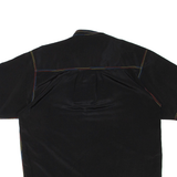 LECHE Womens Shirt Black Collared L