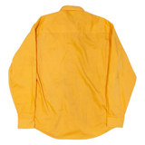 STORM Womens Shirt Orange Collared Long Sleeve L