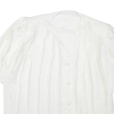 Womens Printed Blouse White L