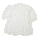 Womens Printed Blouse White L