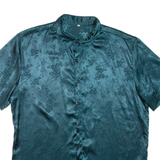 Womens Printed Shirt Green Collared L