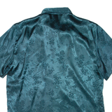 Womens Printed Shirt Green Collared L