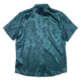 Womens Printed Shirt Green Collared L