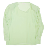 CHORISIA Womens Top Green Long Sleeve XL