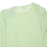 CHORISIA Womens Top Green Long Sleeve XL