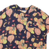 MARKWALD Sheer Womens Printed Top Black Crazy Pattern XL
