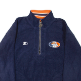 STARTER X NFL 1/4 Zip Mens Fleece Jacket Blue USA XL