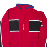 TOMMY HILFIGER Mens Track Jacket Red Nylon XL