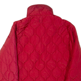 TOMMY HILFIGER Mens Quilted Jacket Red Nylon L