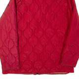 TOMMY HILFIGER Mens Quilted Jacket Red Nylon L