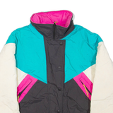 Womens Jacket Cream Colourblock M