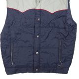 FORTY BELOW Mens Gilet Blue Nylon M