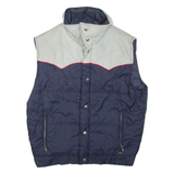 FORTY BELOW Mens Gilet Blue Nylon M