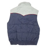 FORTY BELOW Mens Gilet Blue Nylon M