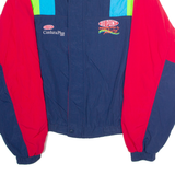 ASHLEY DuPont Racing Mens Windbreaker Jacket Blue Nylon 90s USA 2XL