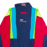 ASHLEY DuPont Racing Mens Windbreaker Jacket Blue Nylon 90s USA 2XL
