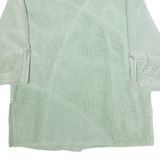 GIORGIO MOBIANI Womens Blazer Jacket Green Leather Suede 90s UK 14