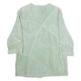 GIORGIO MOBIANI Womens Blazer Jacket Green Leather Suede 90s UK 14