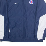 NIKE Paris St Germain Mens Windbreaker Jacket Blue Colourblock L