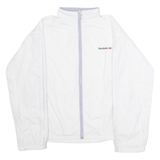 REEBOK Womens Windbreaker Jacket White UK 14