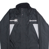 SUZUKI COLLECTION Moto X Mens Rain Jacket Black Colourblock L