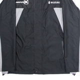 SUZUKI COLLECTION Moto X Mens Rain Jacket Black Colourblock L