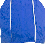Mens Rain Jacket Blue 90s Hooded XS