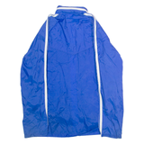 Mens Rain Jacket Blue 90s Hooded XS