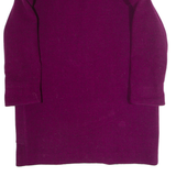 CABALE Womens Overcoat Coat Purple Flannel Striped XL