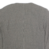 ERREUNO Womens Blazer Jacket Green Houndstooth S