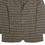 PAUL SMITH Mens Blazer Jacket Yellow Tweed Wool Check L